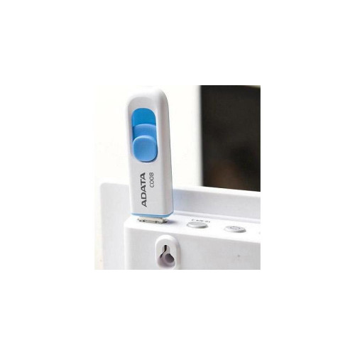 Флеш Диск A-Data 32Gb Classic C008 AC008-32G-RWE USB2.0 белый/синий