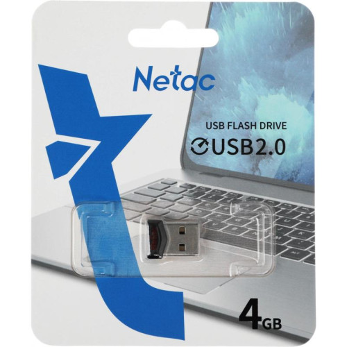 Флеш Диск Netac 4GB UM81 NT03UM81N-004G-20BK USB2.0 черный