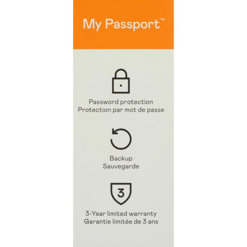 Жесткий диск WD USB3.2 Gen1 2TB WDBYVG0020BBK-WESN My Passport 2.5