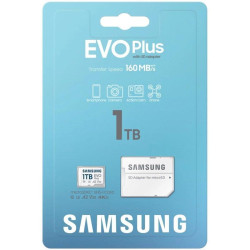 Флеш карта microSDXC 1TB Samsung MB-MC1T0SA EVO Plus V30 A2 + adapter