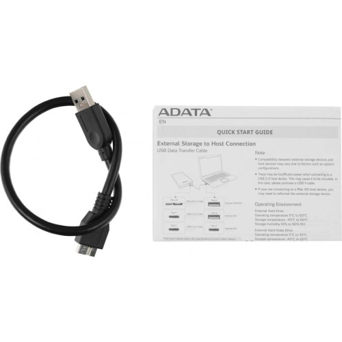 Жесткий диск A-Data USB3.0 2TB AHD720-2TU31-CBL HD720 DashDrive Durable 2.5