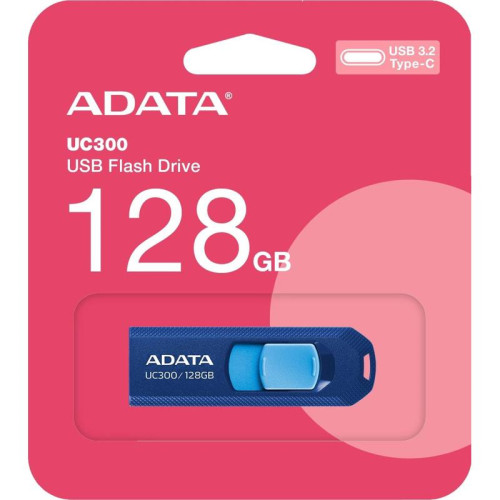 Флеш Диск A-Data 128GB Type-C UC300 ACHO-UC300-128G-RNB/BU USB3.2 синий/голубой Флеш Диск A-Data 128GB Type-C UC300 ACHO-UC300-128G-RNB/BU USB3.2 синий/голубой