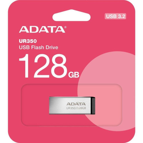 Флеш Диск A-Data 128GB UR350 UR350-128G-RSR/BK USB3.2 серебристый/черный