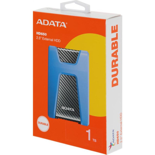 Жесткий диск A-Data USB 3.0 1Tb AHD650-1TU31-CBL HD650 DashDrive Durable 2.5