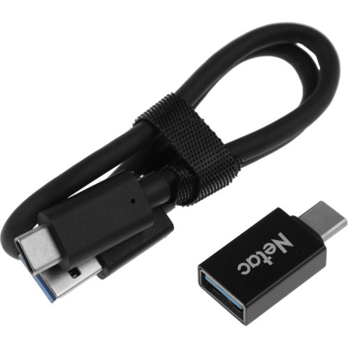 Накопитель SSD Netac USB-C 250Gb NT01ZSLIM-250G-32BK Z Slim 1.8