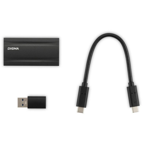 Накопитель SSD Digma USB3.2 Gen2x2 256GB DGSM8256G2MGG MEGA X 1.8