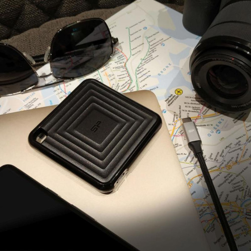 Накопитель SSD Silicon Power USB-C 1Tb SP010TBPSDPC60CK PC60 1.8