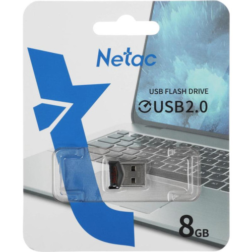 Флеш Диск Netac 8Gb UM81 NT03UM81N-008G-20BK USB2.0 черный
