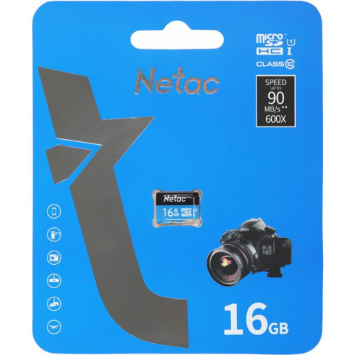 Флеш карта microSDHC 16GB Netac NT02P500STN-016G-S P500