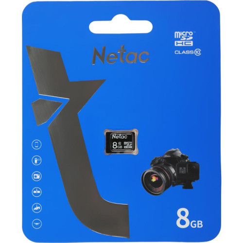Флеш карта microSDHC 8GB Netac NT02P500STN-008G-S P500