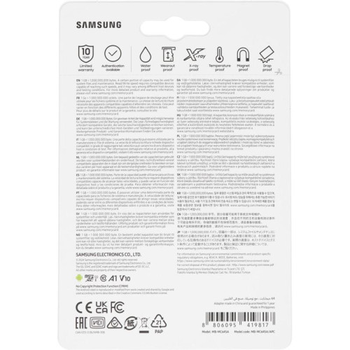 Флеш карта microSDXC 64GB Samsung MB-MC64SA EVO Plus + adapter