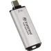 Флеш-накопитель/ Transcend External SSD ESD300C 2 TB, Type C, 10Gbps (3.2 Gen2), R/W 1050/950MB/s, 60.1x20x7.8 mm, 9g, Silver