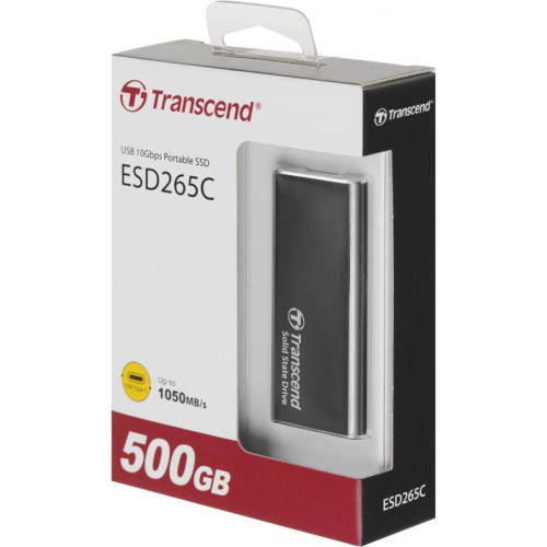 Накопитель SSD Transcend USB-C 500GB TS500GESD265C серый