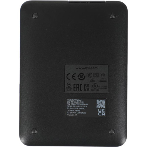 Жесткий диск WD USB 3.0 1Tb WDBUZG0010BBK-WESN Elements Portable 2.5