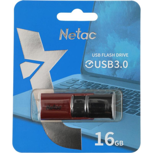 Флеш Диск Netac 16Gb U182 NT03U182N-016G-30RE USB3.0 красный/черный