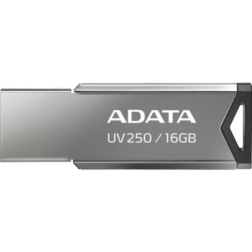 Флеш Диск A-Data 16Gb UV250 AUV250-16G-RBK USB2.0 серебристый