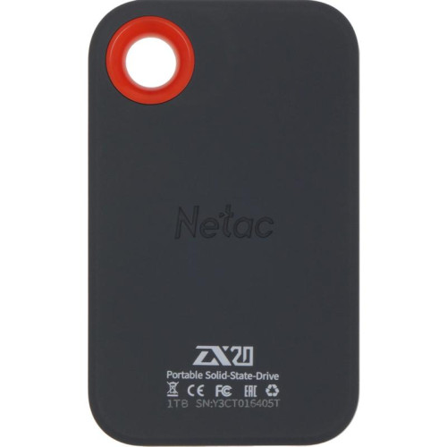 Накопитель SSD Netac USB-C 1000Gb NT01ZX20-001T-32BL ZX20 2.5