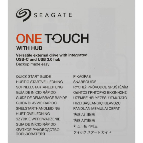 Жесткий диск Seagate USB 3.0 14Tb STLC14000400 One Touch Hub 3.5