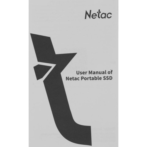 Накопитель SSD Netac USB-C 480Gb NT01Z7S-480G-32BK Z7S 2.5