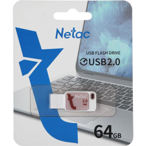 Флеш Диск Netac 64Gb UA31 NT03UA31N-064G-20PK USB2.0 розовый