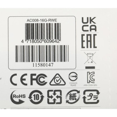 Флеш Диск A-Data 16Gb Classic C008 AC008-16G-RWE USB2.0 белый/синий