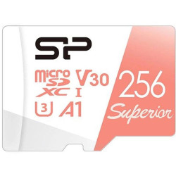Флеш карта microSDXC 256GB Silicon Power SP256GBSTXDV3V20 Superior V30 A1 w/o adapter