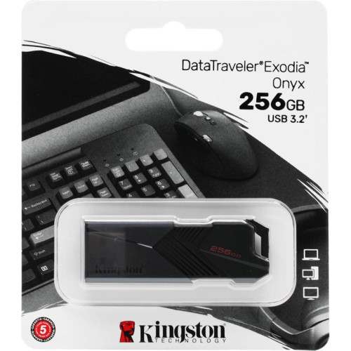 Флеш Диск Kingston 256Gb DataTraveler Exodia Onyx DTXON/256GB USB3.2 черный