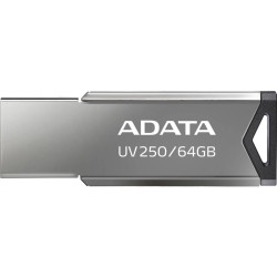 Флеш Диск A-Data 64Gb UV250 AUV250-64G-RBK USB2.0 серебристый