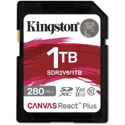 Флеш карта SDXC 1TB Kingston SDR2V6/1TB Canvas React Plus w/o adapter