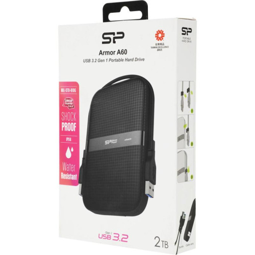 Жесткий диск Silicon Power USB3.0 2TB SP020TBPHDA60S3A A60 Armor 2.5