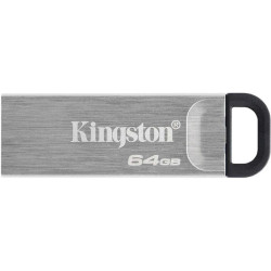 Флеш Диск Kingston 64GB DataTraveler Kyson DTKN/64GB USB3.2 серебристый/черный