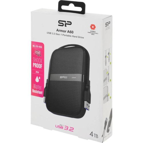 Жесткий диск Silicon Power USB3.0 4TB SP040TBPHDA60S3A A60 Armor 2.5