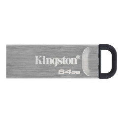 Флеш Диск Kingston 64GB DataTraveler Kyson DTKN/64GB USB3.2 серебристый/черный