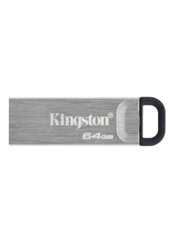 Флеш Диск Kingston 64GB DataTraveler Kyson DTKN/64GB USB3.2 серебристый/черный