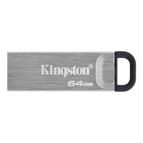 Флеш Диск Kingston 64GB DataTraveler Kyson DTKN/64GB USB3.2 серебристый/черный