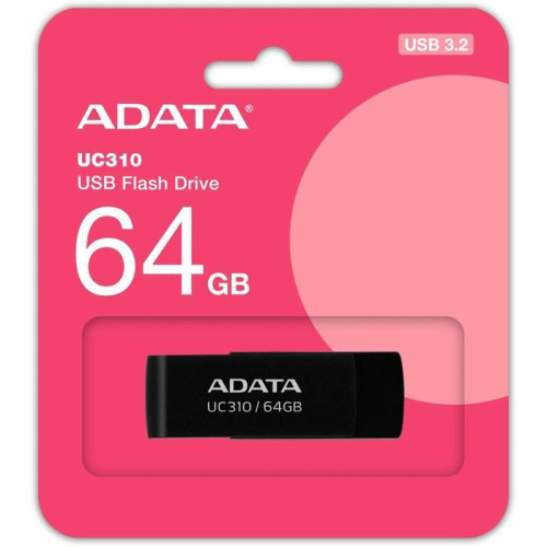 Флеш Диск A-Data 64GB UC310 UC310-64G-RBK USB3.2 черный