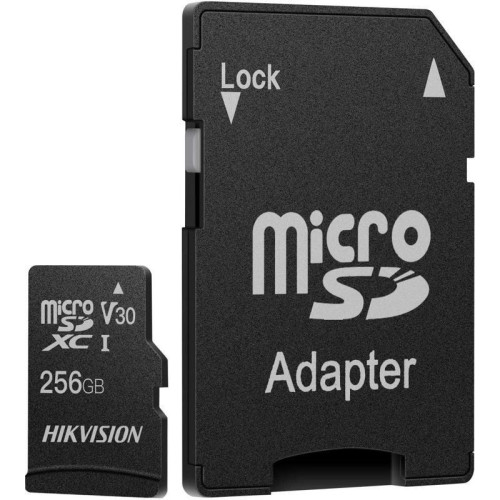 Флеш карта microSDXC 256GB Hikvision HS-TF-C1(STD)/256G/Adapter C1 V30 + adapter