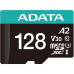 Флеш карта microSDXC 128GB A-Data AUSDX128GUI3V30SA2-RA1 Premier Pro + adapter