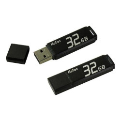 Флеш Диск Netac 32Gb U351 NT03U351N-032G-20BK USB2.0 серый