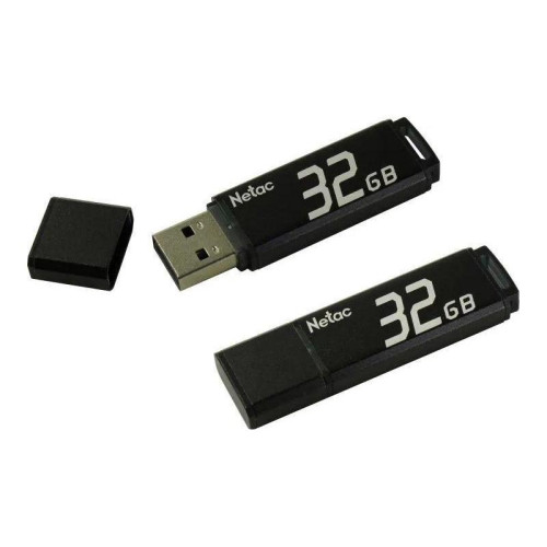 Флеш Диск Netac 32Gb U351 NT03U351N-032G-20BK USB2.0 серый