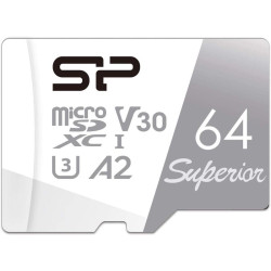 Флеш карта microSDXC 64GB Silicon Power SP064GBSTXDA2V20SP Superior + adapter