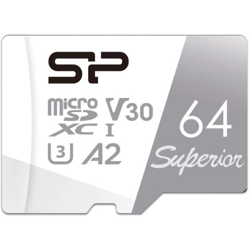 Флеш карта microSDXC 64GB Silicon Power SP064GBSTXDA2V20SP Superior + adapter