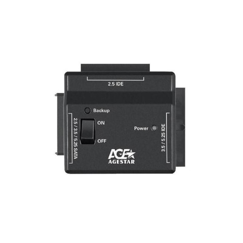 Адаптер-переходник для HDD AgeStar FUBCP2 IDE SATA SATA пластик черный 2.5