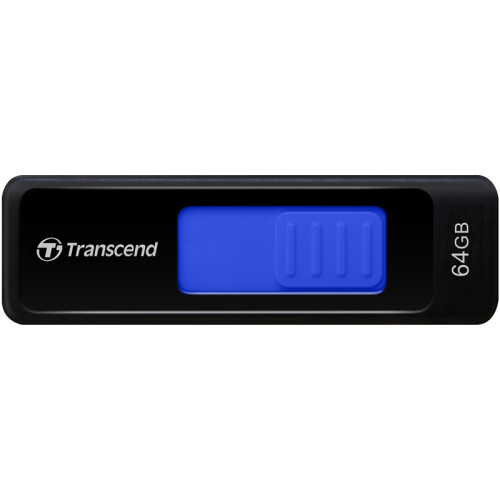 Флеш-накопитель/ Transcend 64GB JetFlash 760 (Black/Blue) USB 3.0