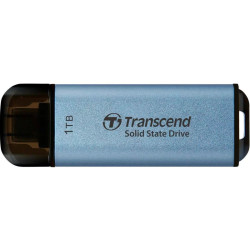 Флеш-накопитель/ Transcend External SSD ESD300C 1 TB, Type C, 10Gbps (3.2 Gen2), R/W 1050/950MB/s, 60.1x20x7.8 mm, 9g,