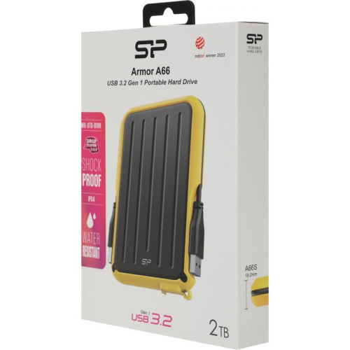 Жесткий диск Silicon Power USB 3.0 2TB SP020TBPHD66SS3Y Armor A66 2.5