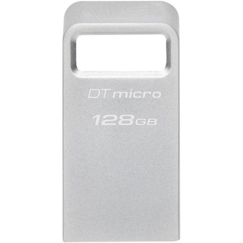 Флеш Диск Kingston 128GB DataTraveler Micro DTMC3G2/128GB USB3.2 серебристый