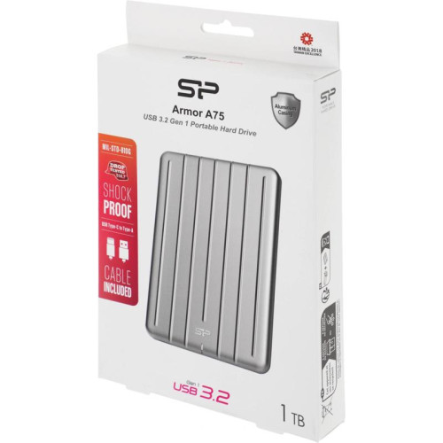 Жесткий диск Silicon Power USB 3.2 1TB SP010TBPHDA75S3S A75 Armor 2.5