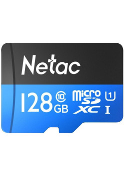 Флеш карта microSDXC 128GB Netac NT02P500STN-128G-R P500 + adapter