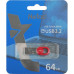 Флеш Диск Netac 64Gb UM2 NT03UM2N-064G-32RE USB3.2 серебристый/красный